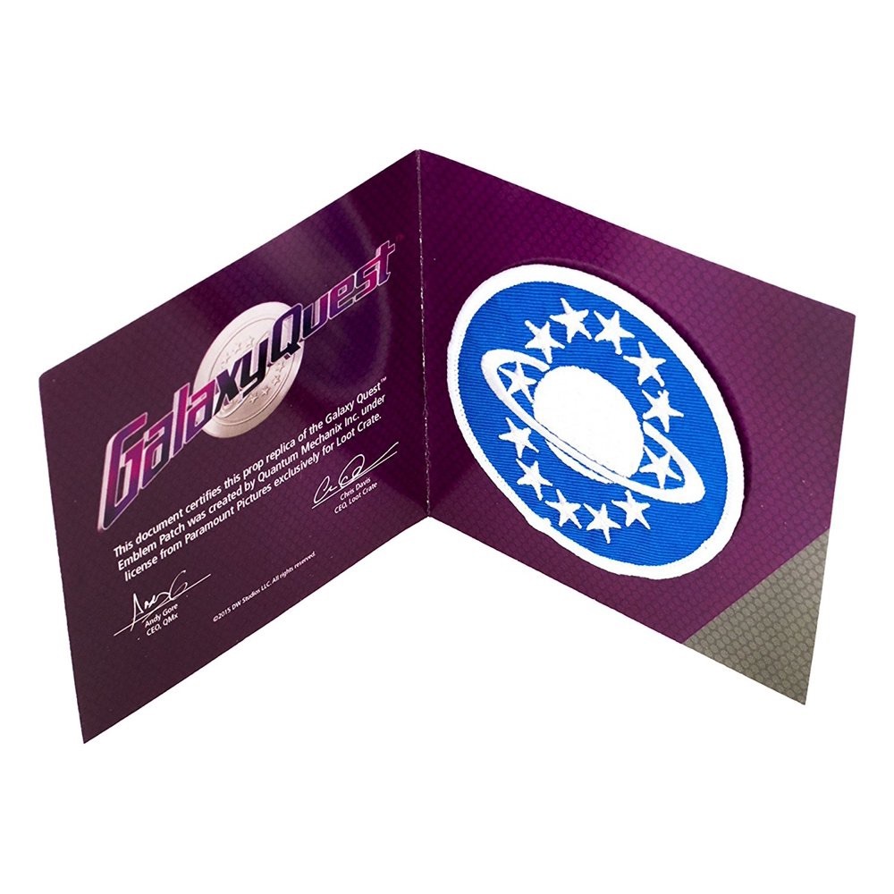 🪐 [4/$25] [BRAND NEW] 2015 LOOT CRATE EXCLUSIVE GALAXY QUEST EMBLEM PATCH PROP 🪐